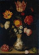 Ambrosius Bosschaert Still Life with Flowers in a Wan-Li vase oil painting